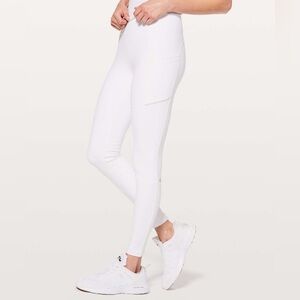 Lululemon 28" White Speed Up Tight Size 4